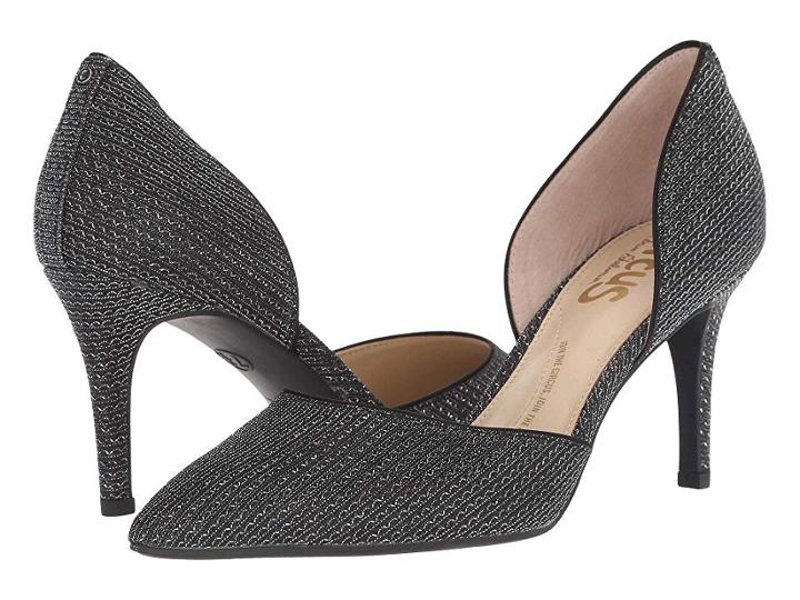 Circus By Sam Edelman Tatianna (black/silver Petillant Mesh) Women's Shoes