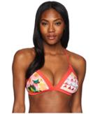 Prana Aleka Top (carmine Pink Paradise) Women's Swimwear