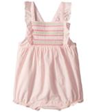 Janie And Jack Smocked Bubble One-piece (infant) (dollface Pink) Girl's Jumpsuit & Rompers One Piece