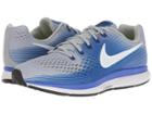 Nike Air Zoom Pegasus 34 (wolf Grey/white/racer Blue) Men's Running Shoes