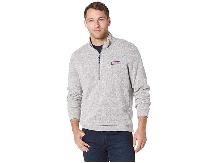 Vineyard Vines Sweater Fleece Shep Shirt (pebble) Men's Clothing
