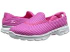 Skechers Performance Go Walk 3 (hot Pink) Women's Flat Shoes
