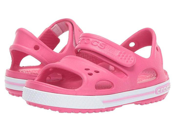 Crocs Kids Crocband Ii Sandal (toddler/little Kid) (paradise Pink/carnation) Girls Shoes