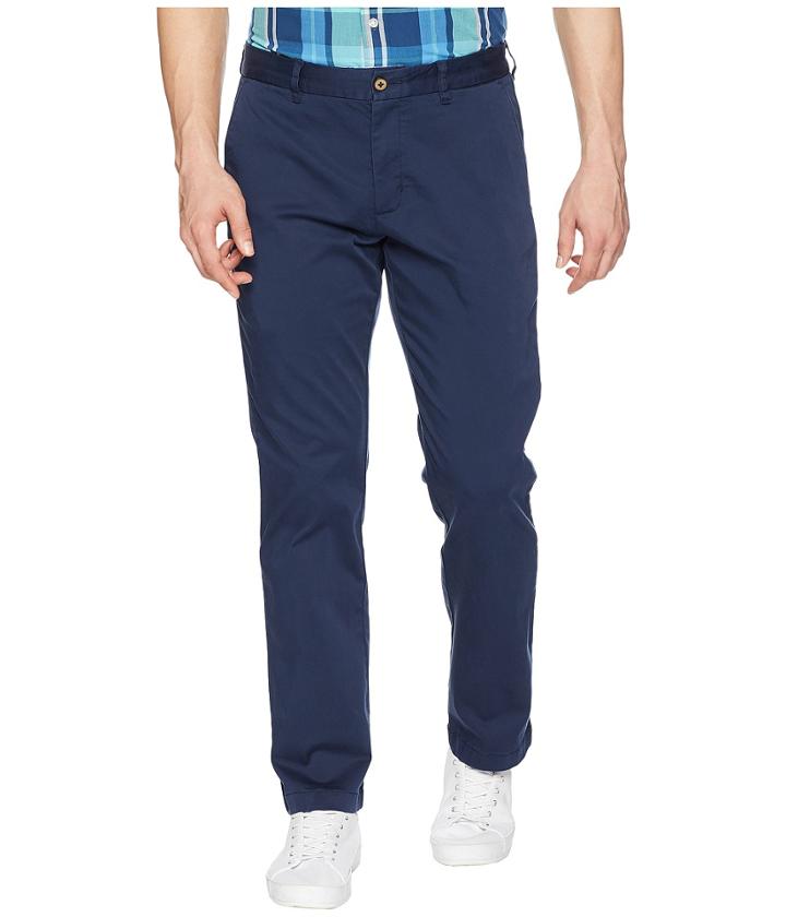 Tommy Bahama Boracay Flat Front Chino Pant (martime) Men's Casual Pants