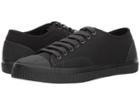 Fred Perry Hughes Shower Resistant Canvas (black/charcoal) Men's Shoes
