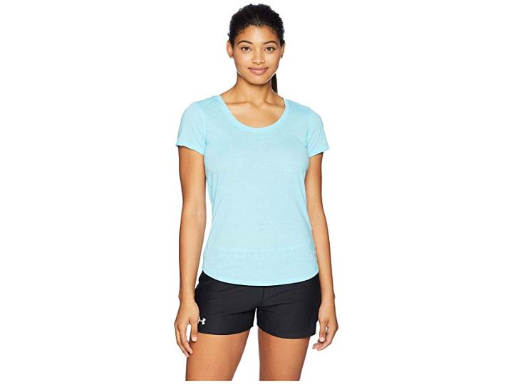 Under Armour Streaker Short Sleeve Tee (venetian Blue/venetian Blue/reflective) Women's Short Sleeve Pullover