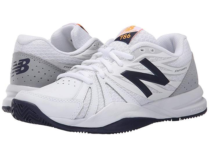 New Balance Wc786v2 (white/blue) Women's Tennis Shoes