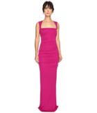 Nicole Miller Felicity Open Back Jersey Gown (pinkberry) Women's Dress