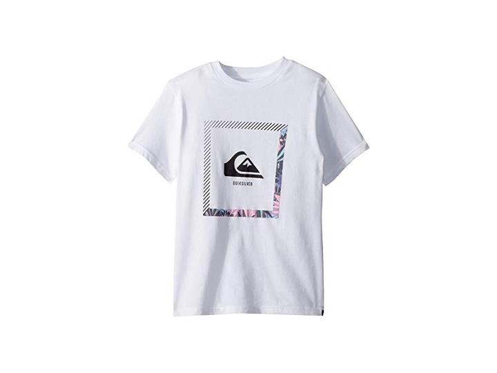 Quiksilver Kids Beat The Heat Tee (big Kids) (white) Boy's T Shirt
