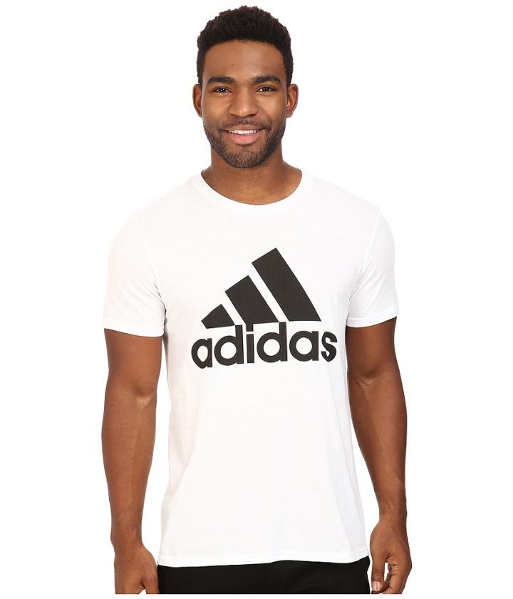 Adidas Badge Of Sport Classic Tee (white/black) Men's T Shirt