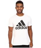 Adidas Badge Of Sport Classic Tee (white/black) Men's T Shirt