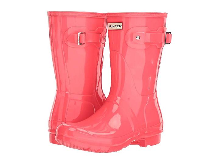 Hunter Original Short Gloss Rain Boots (hyper Pink) Women's Rain Boots