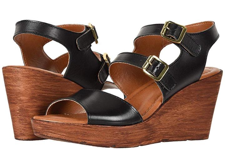 Bella-vita Ani-italy (black Italian Leather) Women's Wedge Shoes