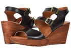 Bella-vita Ani-italy (black Italian Leather) Women's Wedge Shoes