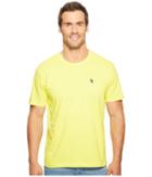 U.s. Polo Assn. Crew Neck Small Pony T-shirt (yellow Pop) Men's Short Sleeve Pullover