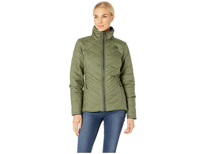 The North Face Mossbud Insulated Reversible Jacket (four Leaf Clover/weathered Black) Women's Coat