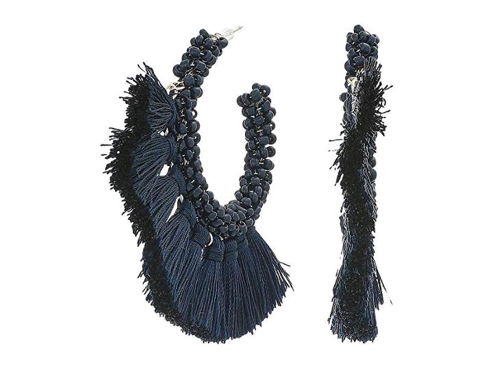Shashi Tame Hoop Earrings (teal) Earring