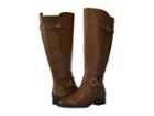 Naturalizer Jenelle Wide Calf (banana Bread Tumbled Leather) Women's Dress Pull-on Boots
