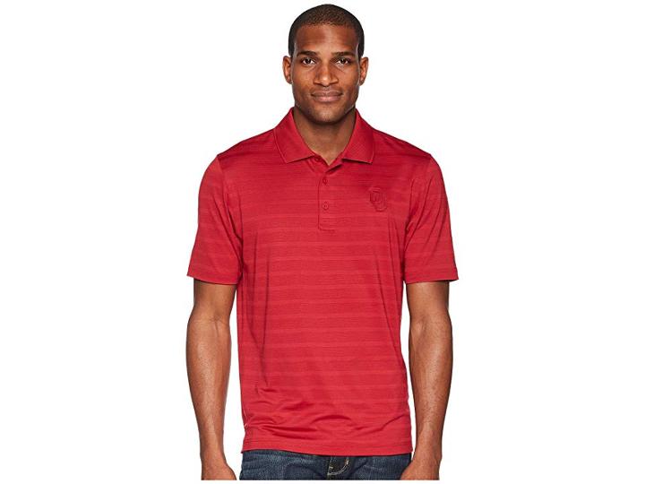 Champion College Oklahoma Sooners Textured Solid Polo (cardinal) Men's Short Sleeve Pullover