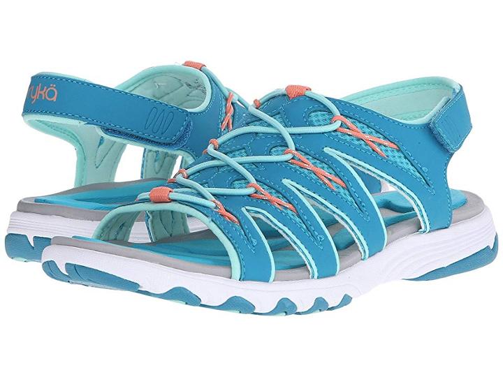 Ryka Glance (enamel Blue/bluebird/beach Glass/fusion Coral/mint Ice) Women's Sandals
