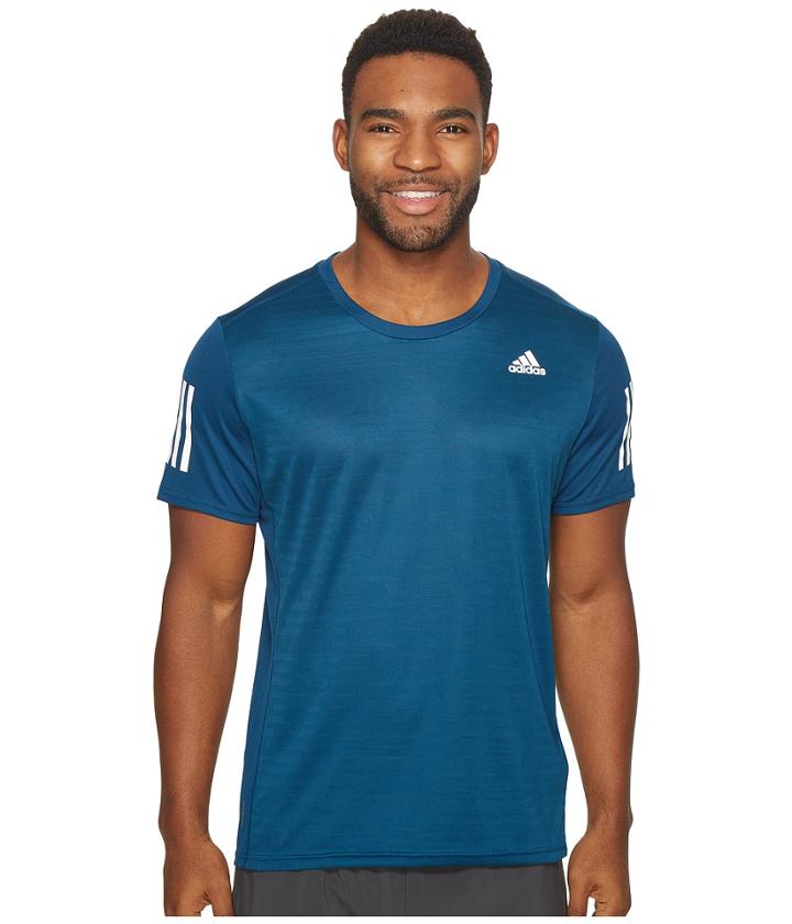 Adidas Response Short Sleeve Tee (blue Night) Men's T Shirt