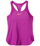 Nike Kids Court Slam Tennis Tank Top (little Kids/big Kids) (vivid Purple/vivid Purple/tart) Girl's Sleeveless