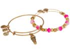 Alex And Ani Sweet Treat Set Of 2 Bracelet (rafaelian Gold) Bracelet
