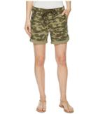 Jag Jeans Petite Petite Adeline Denim Shorts In Drab Green Camo (drab Green Camo) Women's Shorts