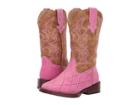 Roper Kids Crosscut (toddler/little Kid) (diamond Checked Pink Vamp) Cowboy Boots