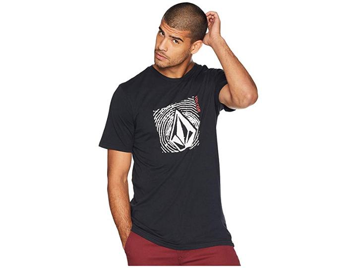 Volcom Stonar Waves Short Sleeve Tee (black) Men's T Shirt