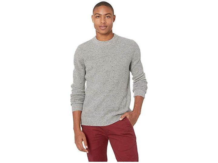 Original Penguin Exploded Waffle Knit (rain Heather) Men's Sweater