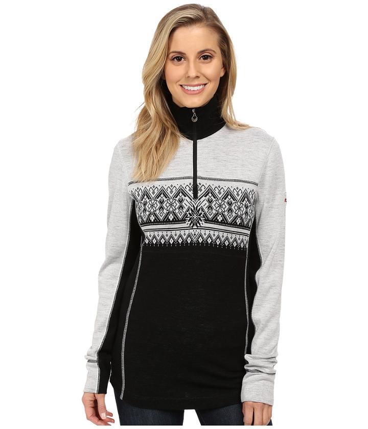 Dale Of Norway Rondane Feminine (black/white Mel) Women's Sweater