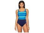 Tyr Tramonto Scoop Neck Controlfit (blue/green) Women's Swimsuits One Piece