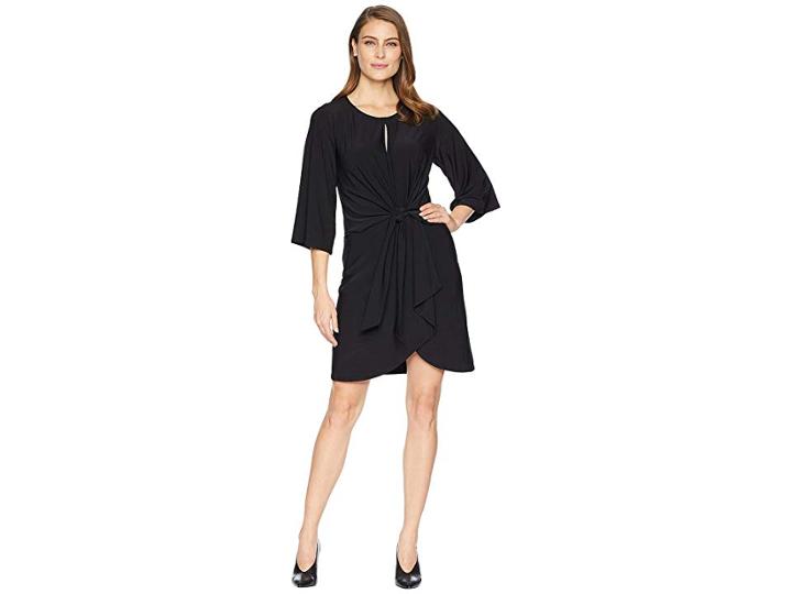 Tribal Front Tie Dress (black) Women's Dress