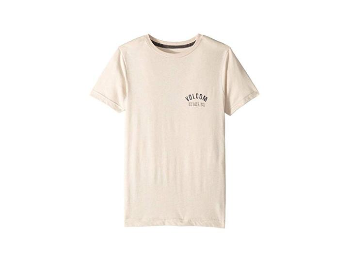 Volcom Kids Safe Bet Short Sleeve Tee (big Kids) (oatmeal) Boy's T Shirt