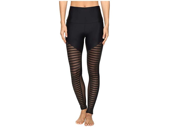 Onzie Fierce Leggings (stripe Combo) Women's Casual Pants