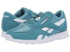 Reebok Kids Classic Nylon Mu (big Kid) (mineral Mist/white) Kids Shoes