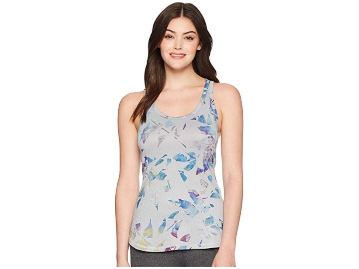 The North Face Shade Me Tank Top (high-rise Grey Leaf Print) Women's Sleeveless