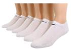 Nike Kids Banded Cotton No Show 6-pair Pack (little Kid/big Kid) (white/(black)) Boys Shoes