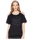 Roxy Luv Bug Shoulder Tee (anthracite) Women's T Shirt