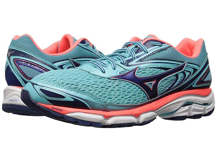 Mizuno Wave Inspire 13 (blue Radiance/blueprint/fiery Coral) Girls Shoes