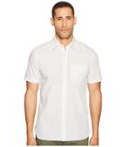 Jack Spade Short Sleeve Ufo Print Shirt (white) Men's Clothing