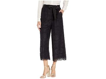 Juicy Couture Lace Culottes (pitch Black) Women's Casual Pants