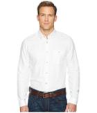 Ted Baker Linlins Long Sleeve Linen Woven Shirt (white) Men's Clothing