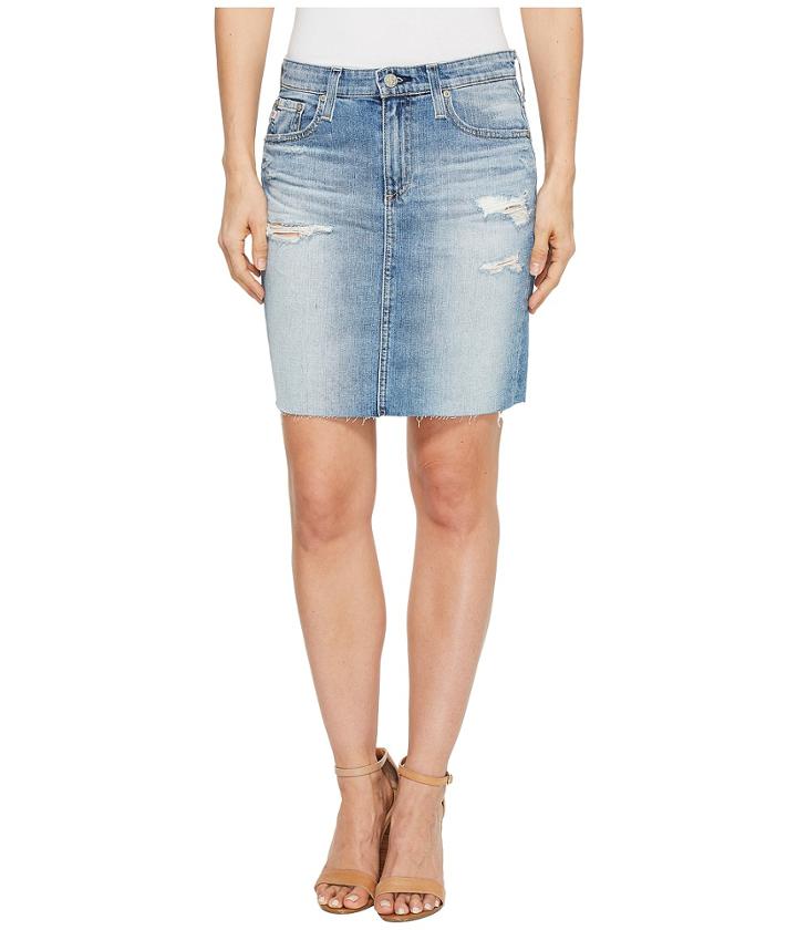 Ag Adriano Goldschmied Erin In 16 Years Indigo Deluge Destructed (16 Years Indigo Deluge Destructed) Women's Skirt