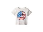 Peek Flag Smiley Face Tee (infant) (ivory) Boy's T Shirt