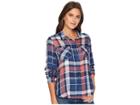 Lucky Brand Boyfriend Plaid Top (multi) Women's Clothing