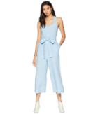 Juicy Couture Washed Linen Jumpsuit (blue Chill) Women's Jumpsuit & Rompers One Piece