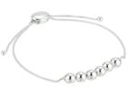 Lauren Ralph Lauren Metal Bead Adjustable Slider Bracelet (silver) Bracelet