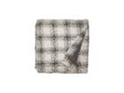 Dylan By True Grit Cozy Soft Pile Shearling Shadow Plaid Blanket With Knit Lining (charcoal) Blankets